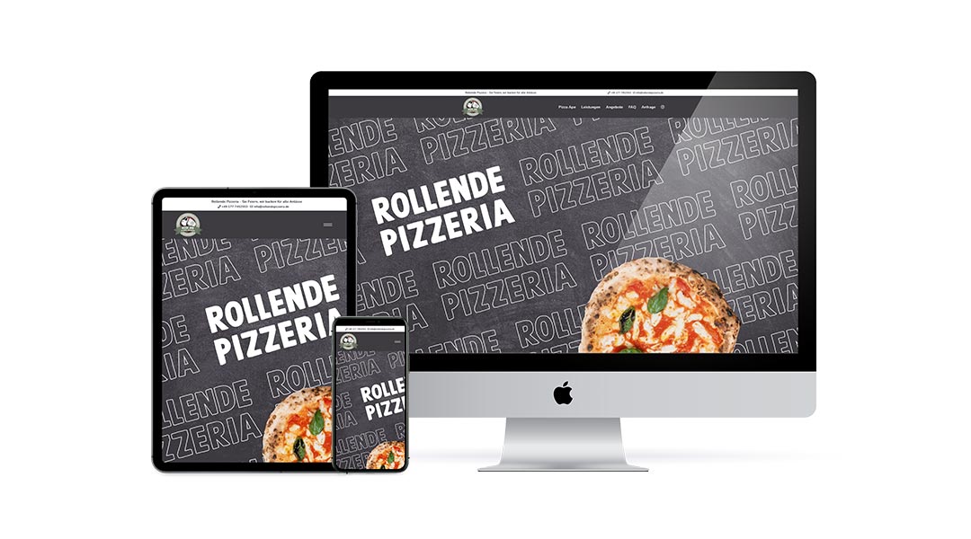 Projekt: Rollende Pizzeria responsive Website